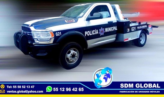 Venta de Gruas de Arrastre Plataforma Salvamento fabricacion ventaconversion equipamiento patrullas ambulancias uniades moviles medicas sdm global mexico