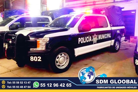 Equipamiento de patrullas ambulancias gruas conversion fabricacion fabricantes venta de equipo luces accesorios para todo tipo de patrullas nuevas equipadas en mexico unidades moviles especiales medicas oficina sdm global mexico ford nissan toyota kia chevrolet pick up sedan motopatrulla motocicleta 2021 2022