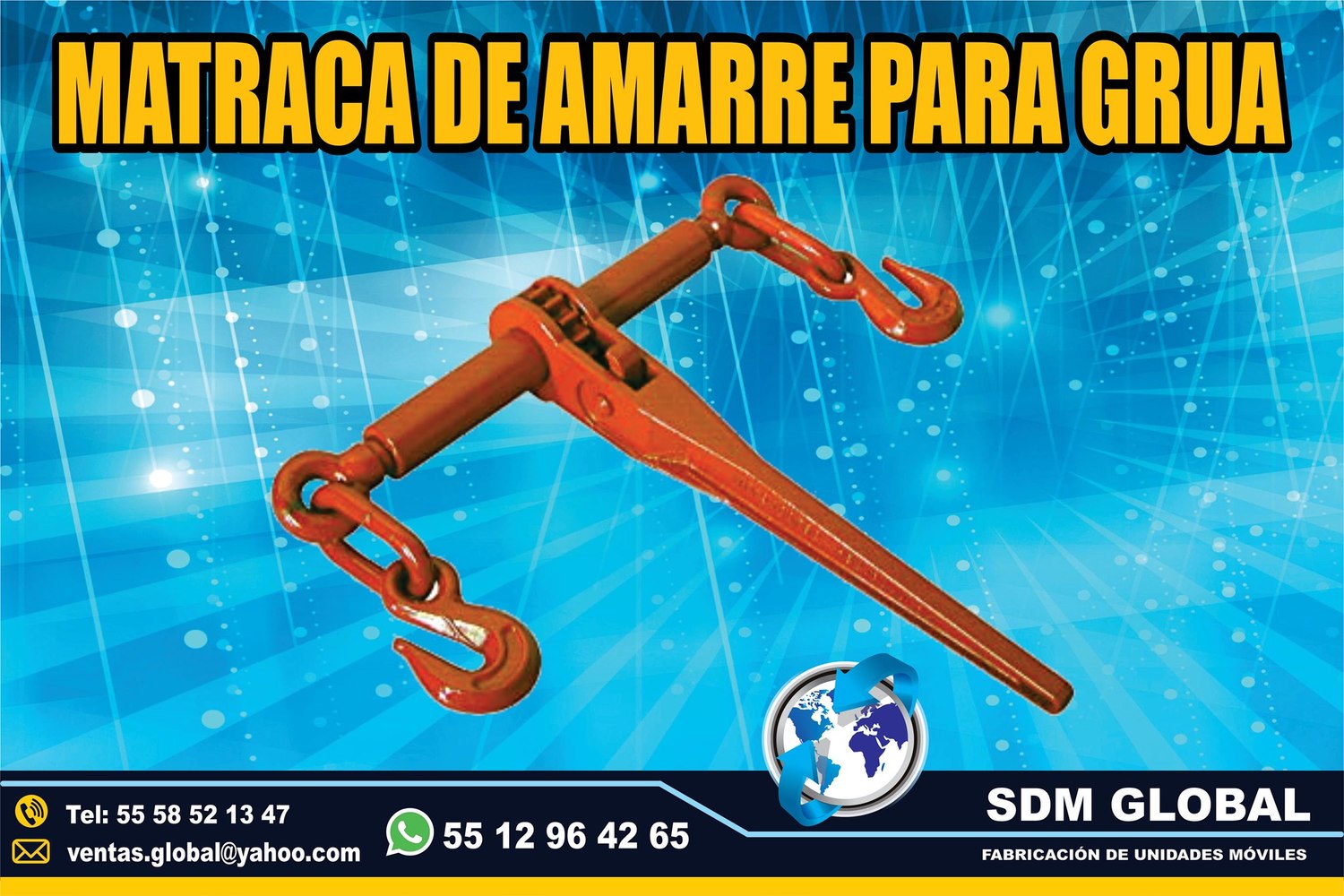 VENTA DE MATRACA DE AMARRE para gruas           <br>