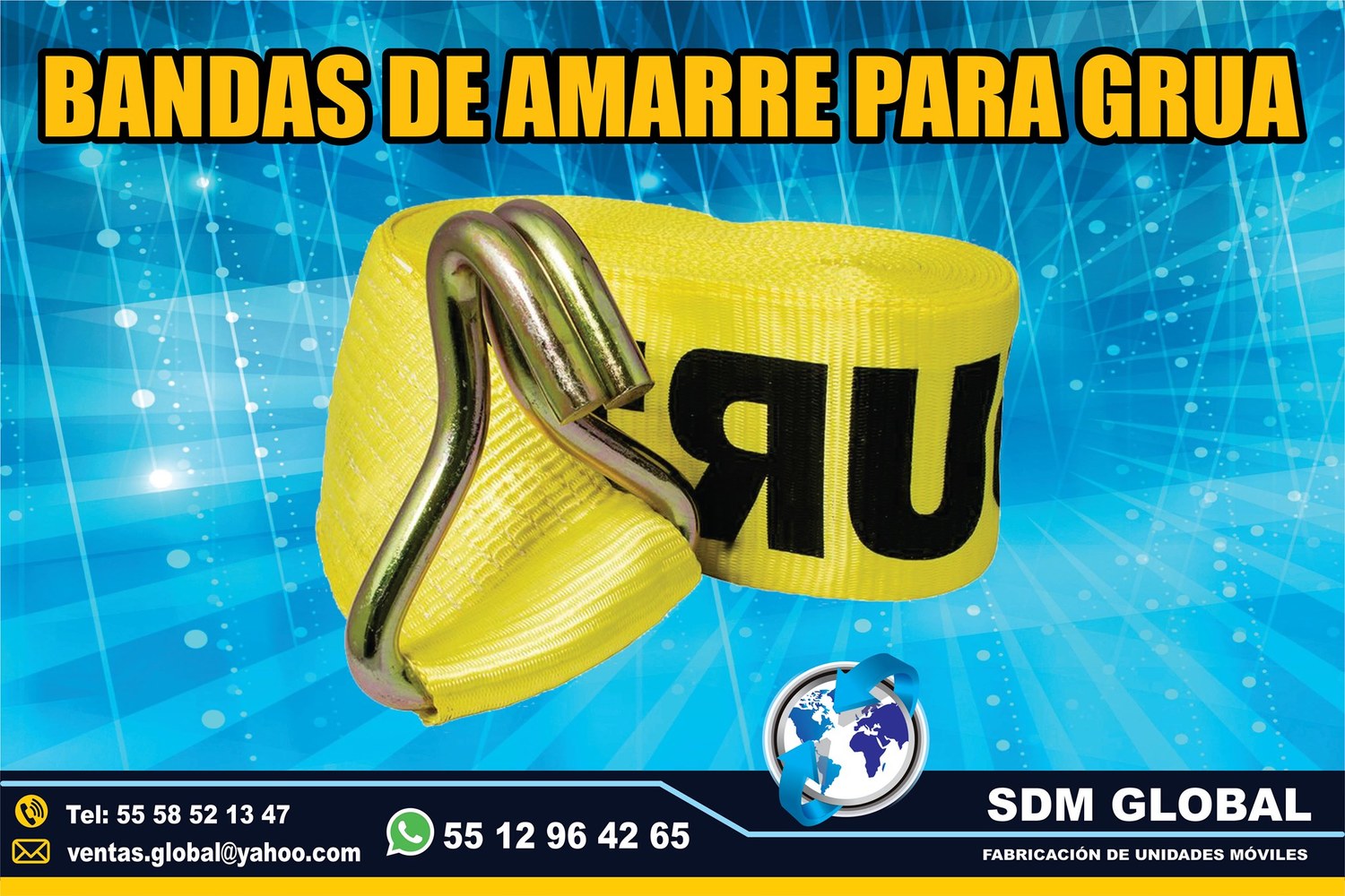 VENTA DE BANDAS DE AMARRE para gruas      <br>