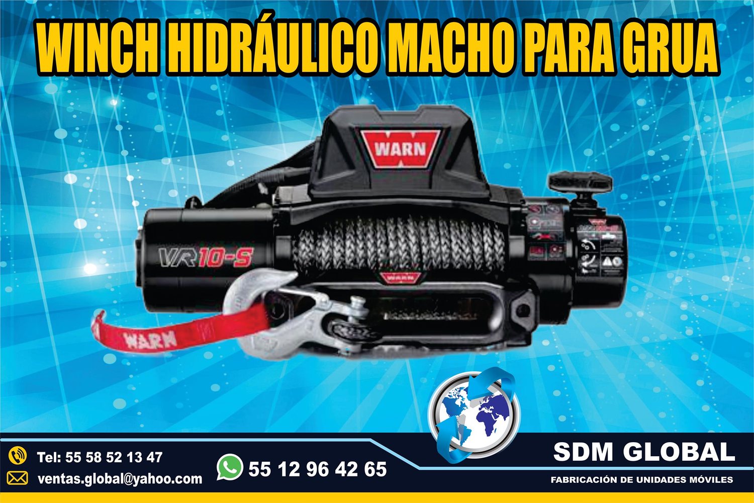 VENTA DE WINCH CON CHICOTE para gruas           <br>