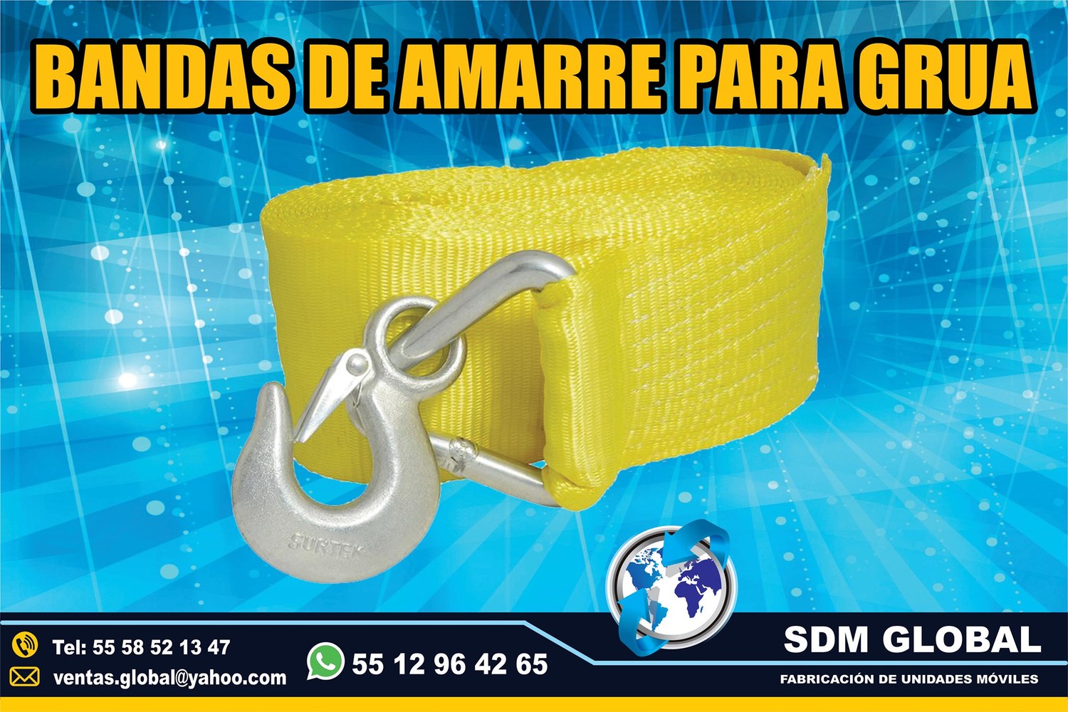 VENTA DE BANDAS DE AMARRE para gruas     <br>