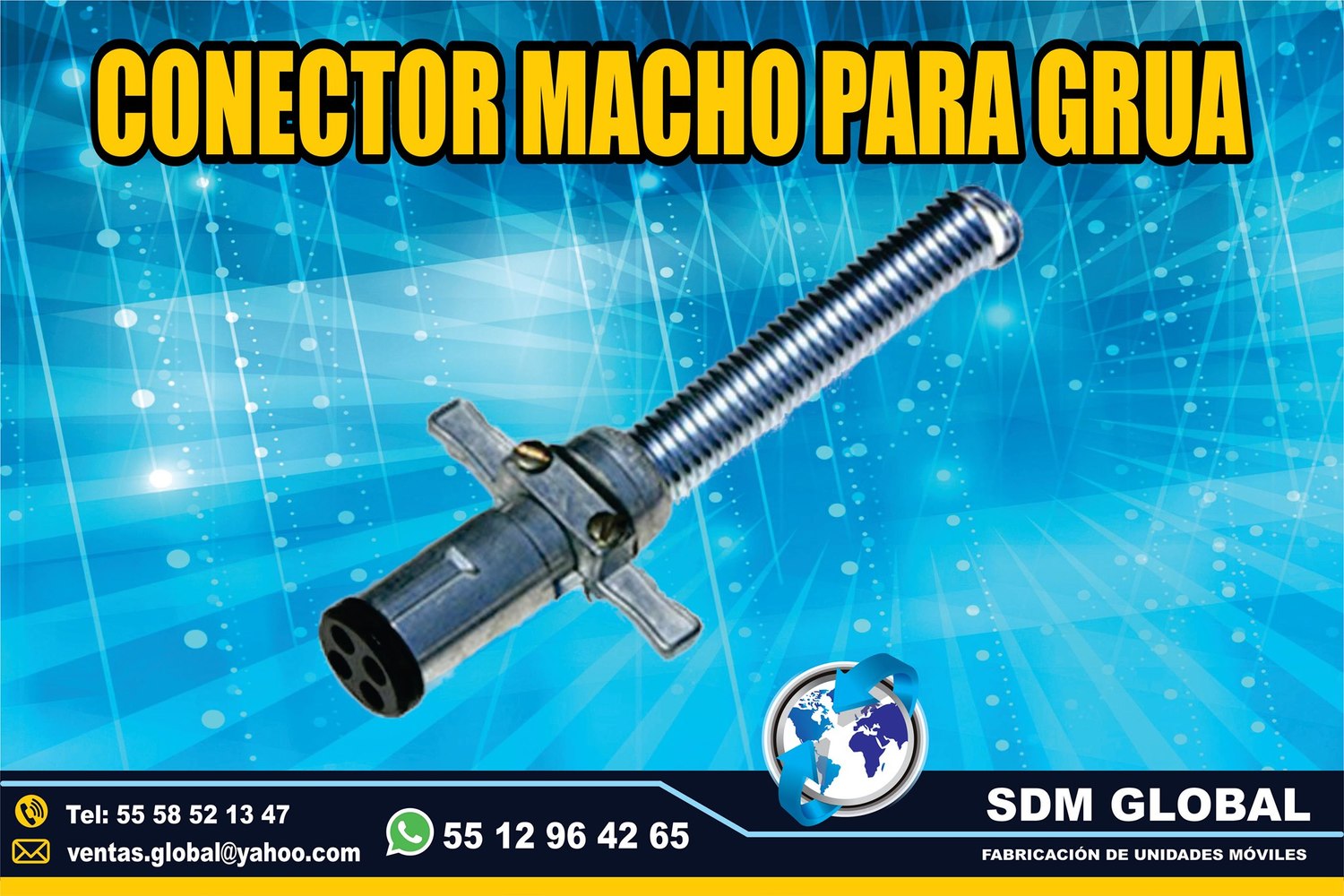 VENTA DE CONECTOR MACHO para gruas           <br>