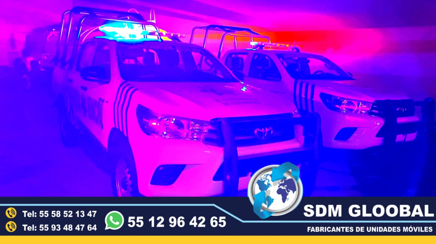 Instalacion de equipo, luces y comunicacion para patrulas
