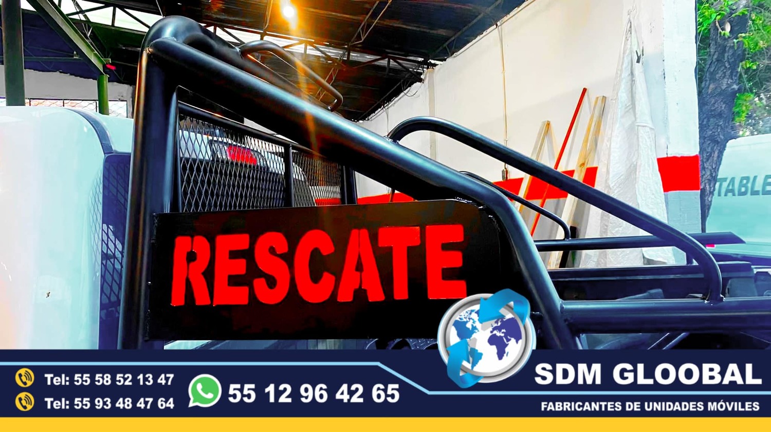 Fabricacion de Roll Bar tipo comando para patrullas pick up